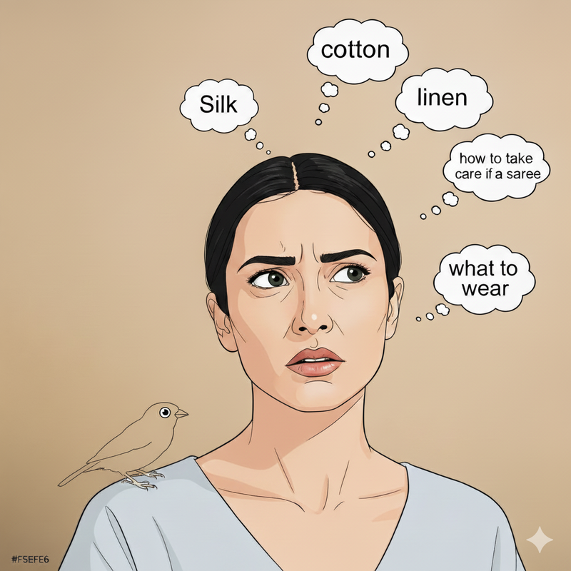 Confused about what fabric to select for Saree- image