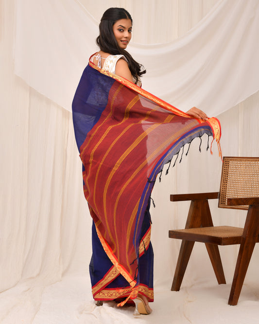 Neelam Jacquard Cotton Handloom Saree