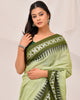 Shaibali Cotton Handloom Saree in Green tone