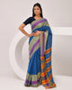 Indranil Classic handloom Saree in Royal Blue | Festive Grace